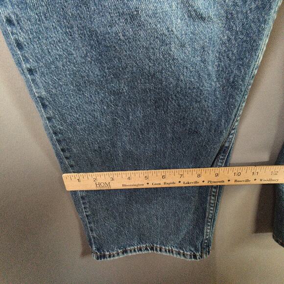 Levis 565 Jeans Mens 34x32 Blue Loose Straight 100% Cotton - Picture 7 of 8